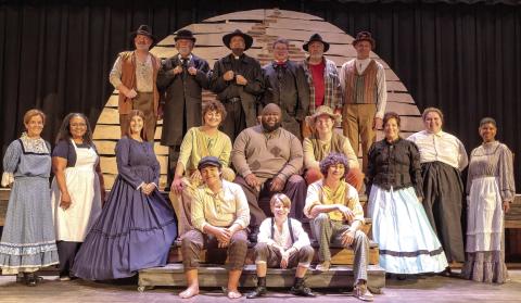 The cast of Big River, The Adventures of Huckleberry Finn. (LEIGH LOFGREN/Staff)
