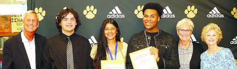 Pictured are, from left, Greg Lawton, Ryan Evans, Sherlyn Camacho-Bustamante, Jai’lyn Armour, Anna Lawton and Dr. Susan Young. CONTRIBUTED