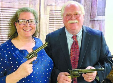 GWM presenter Sheryl McCollum and Putnam County Sheriff Howard Sills share a love of solving difficult cases and crimes. CONTRIBUTED