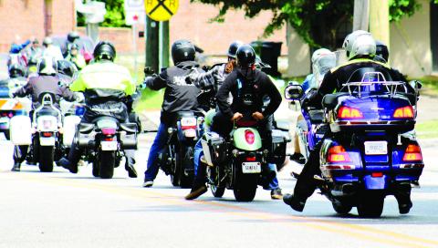 A total of 177 motorcyclists rode for the 26th annual Ride For America. (SKYLA MORRI/Staff)