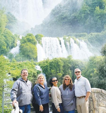 Putnam County High School teachers and administrators, including Principal Dr. Andrew Cooper (left) accompanied students on their trip to Italy. CONTRIBUTED