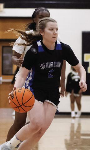 LOA senior Ansleigh Padgett scored a team-high 16 points in the win over Greene County Jan. 17. SKYLA MORRIS/Staff