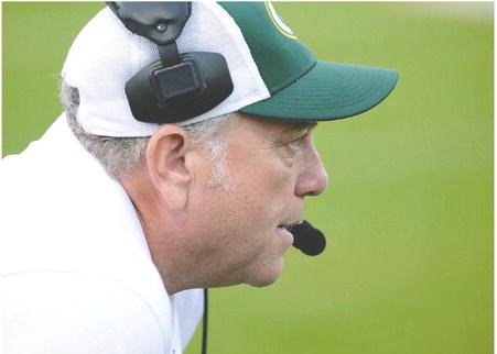 Gators head coach Jeff Ratliff is already looking past last week’s loss in Columbus to this Friday night in Macon against two-time defending 2A state champion Central Fellowship Christian Academy. IAN TOCHER/Staff