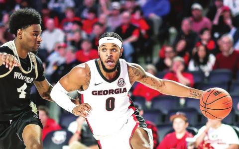 Ingram averaged 10.7 points and a team-high 6.0 rebounds in the campaign’s first nine contests before a season-ending knee injury in the second half of the Jacksonville game on Dec. 7 COURTESY OF UGA ATHLETICS