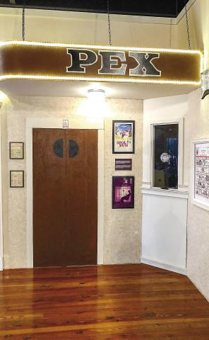 The Old School History Museum at The Plaza Arts Center includes a recreation of The PEX Theater box office among its displays. CONTRIBUTED