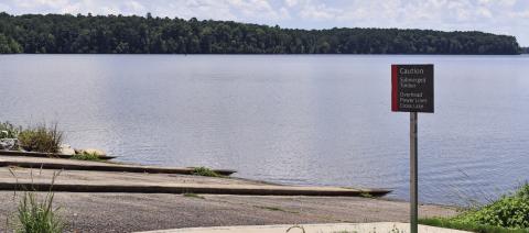A Marietta man’s body was found a quarter of mile from the Redlands boat ramp not far from shore. T. MICHAEL STONE/Staff
