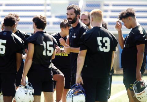 LOA head coach Patrick Stewart said he and his 2026 Titans are looking forward to a new season and expect to be competitive throughout this year’s GHSA Class A schedule. LANCE McCURLEY/Staff
