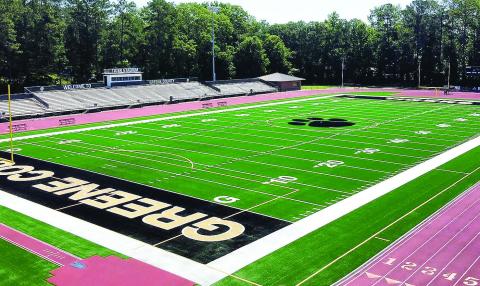Greene County’s Tiger Stadium is shaping up to be one of the finest venues in the state. (JASON EASLEY/Staff)