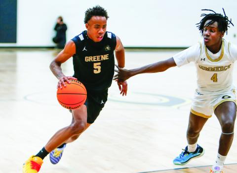 Senior Braylen Hurt will be one of Greene County’s key pieces heading into the 2026-27 season. LANCE McCURLEY/Staff