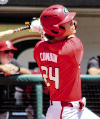 Georgia baseball player Charlie Condon broke the alltime program home run record earlier this season. SKYLA MORRIS/Staff