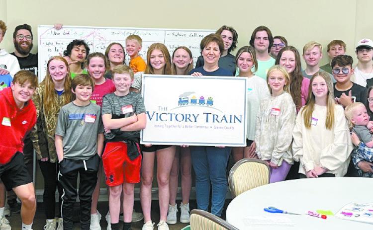 Lakeside youth help with Victory Train mission