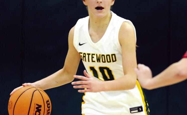 Maddie Capps, a freshman for the Lady Gators, had a big game with 18 points against Trinity Christian last Saturday. IAN TOCHER/File photo