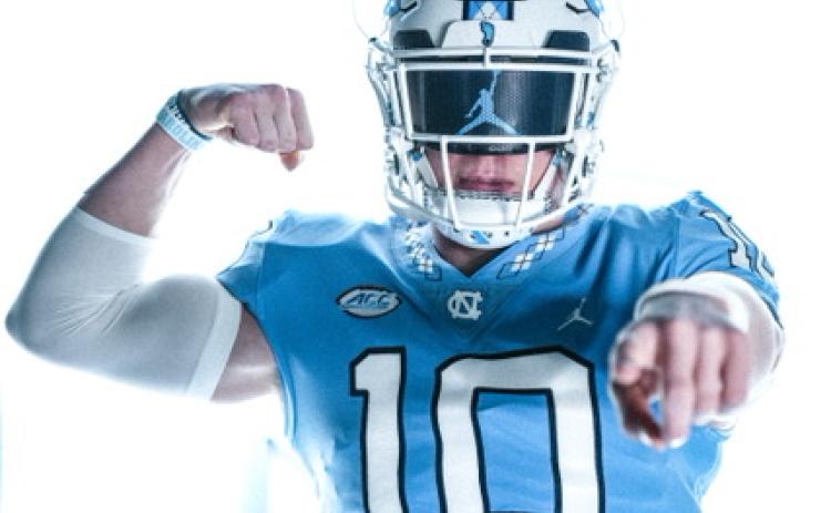 Evan Bennett had two scholarship offers from North Carolina and Liberty University, although he committed to the Tarheels on Monday. CONTRIBUTED