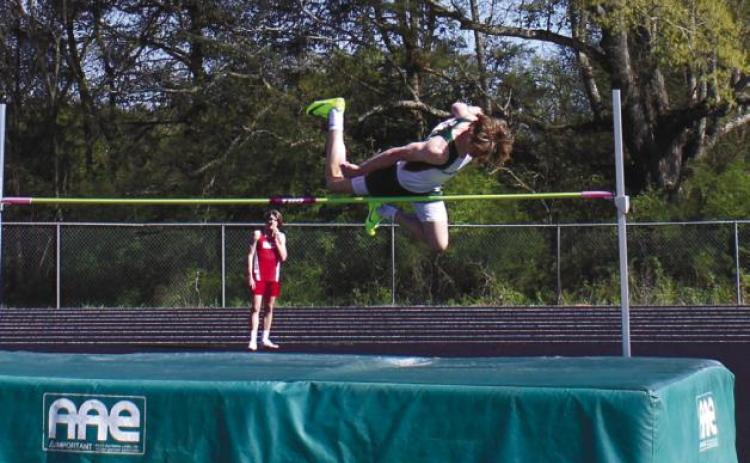 Gatewood's Blake Callaway placed first overall in the high jump last week. (FILE PHOTO)