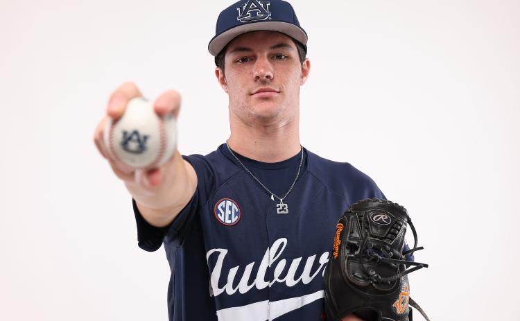 Morgan County’s Ty Tillery recently confirmed he has chosen to honor his commitment to pitch for the Auburn Tigers next season over waiting for selection in the next MLB draft. COURTESY AUBURN ATHLETICS