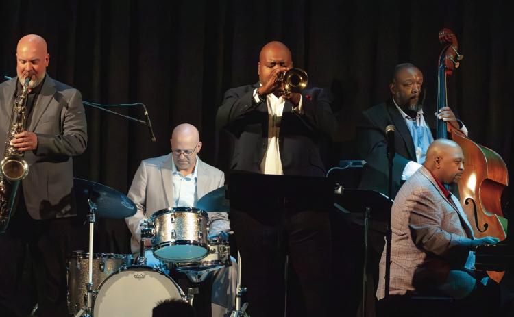 The Jazz Legacy Project opened its tribute to Louis Armstrong with “Bourbon Street Parade.” LEIGH LOFGREN/Staff