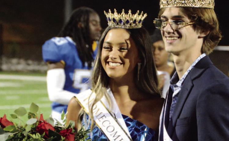 Lake Oconee Academy named its 2022 Homecoming King and Queen, William Goss and Paris Jaronski, earlier this month. BRENDAN KOERNER/Staff