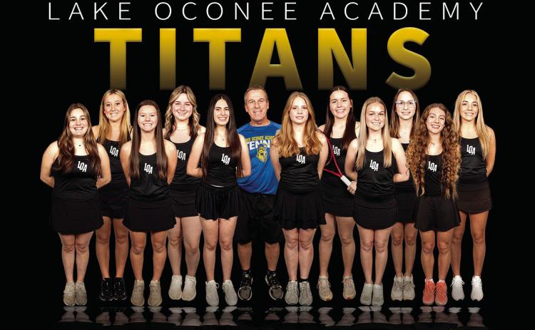 The Lake Oconee Academy girls’ tennis team recently captured its’ third consecutive region championship. CONTRIBUTED