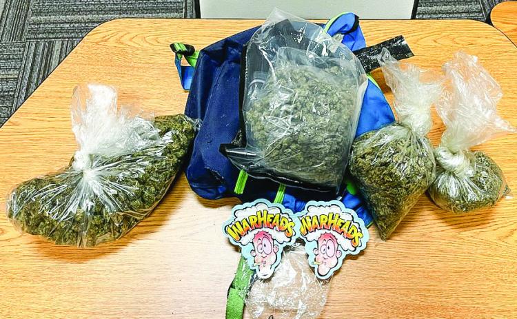 A fleeing suspect tried to ditch this contraband by throwing it out his car window, but Greene County Sheriff Donnie Harrison recovered it. CONTRIBUTED