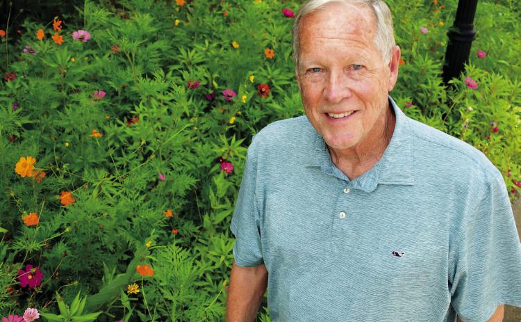Harbor Club resident Ken McPherson transformed a roadside patch of weed-infested grassland into an inviting wildflower garden for neighbors and visitors to enjoy. IAN TOCHER/Staff