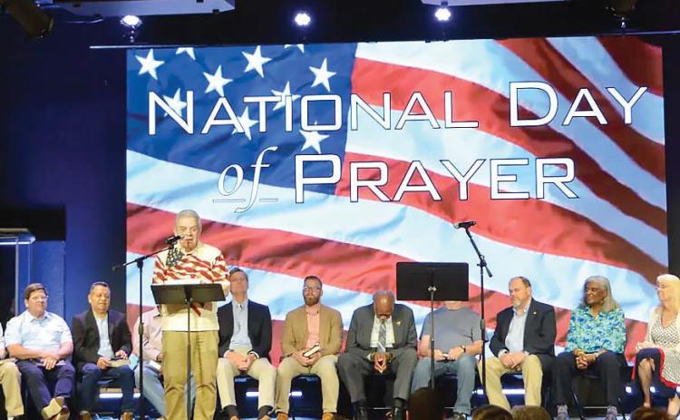 Pastors from Greene and Putnam counties or their substitutes came together to share prayer, sermons, and words of wisdom for National Day of Prayer. CONTRIBUTED