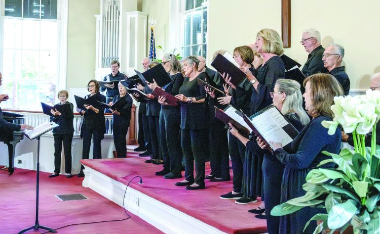 The chorus sings. LEIGH LOFGREN/Staff