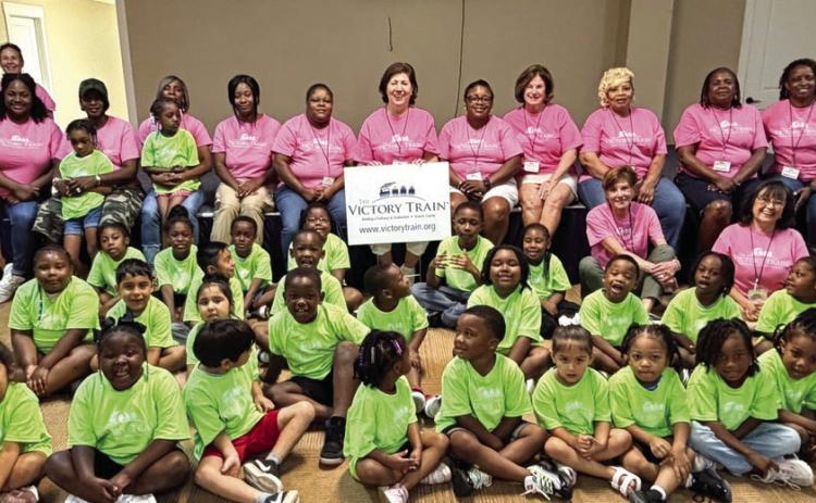 Nearly 70 children attended Victory Train Summer Camp at First Baptist Church of Greensboro. CONTRIBUTED