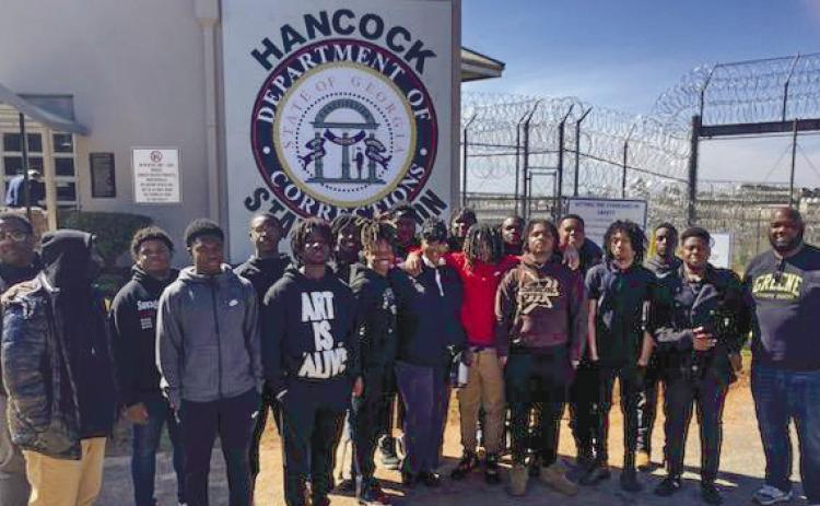 Fortson and a group of 23 students were able to tour the Hancock State Prison facilities and learn more about the processes and potential job opportunities. CONTRIBUTED