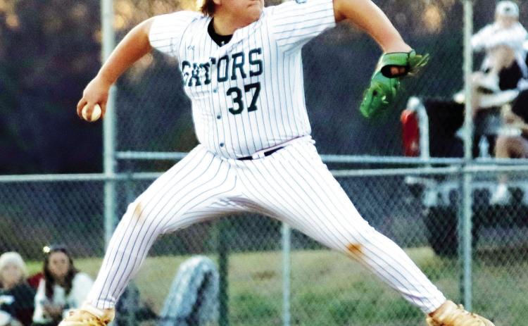 Freshman pitcher Jayden Moss threw two innings against Westfield, giving up one hit and one run, but striking out four batters. TREY NORRIS/Contributed