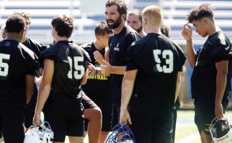 LOA head coach Patrick Stewart said he and his 2026 Titans are looking forward to a new season and expect to be competitive throughout this year’s GHSA Class A schedule. LANCE McCURLEY/Staff